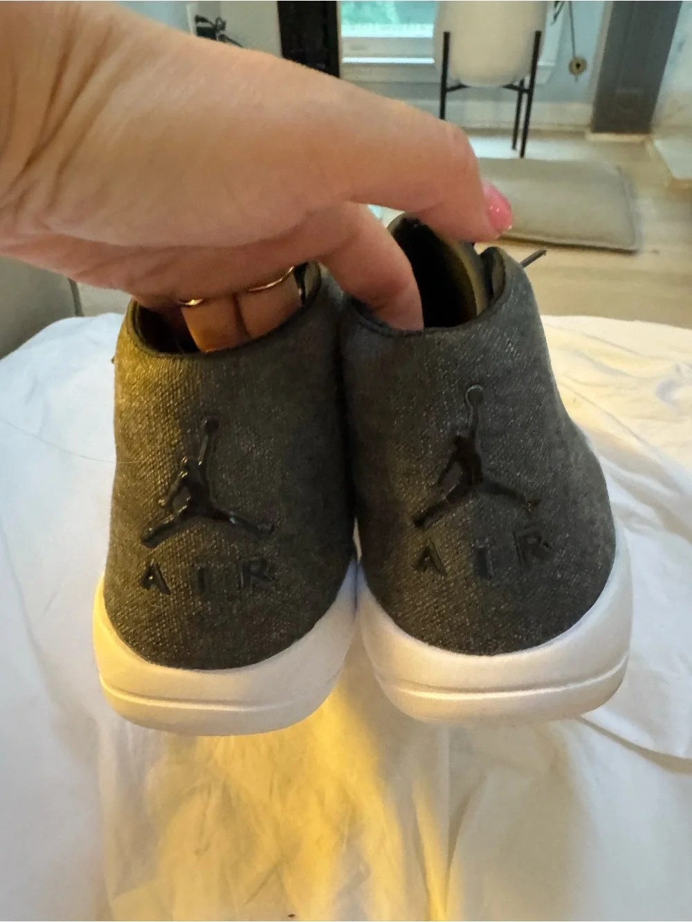 Nike Air Jordan Eclipse Chukka Black Canvas High To Sneakers Mens